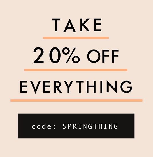 It's a Spring/Bday Sale