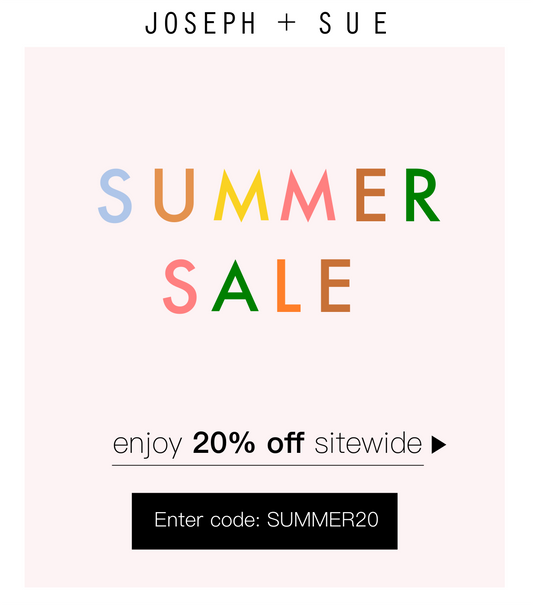 Summer Sale + Sue's Birthday