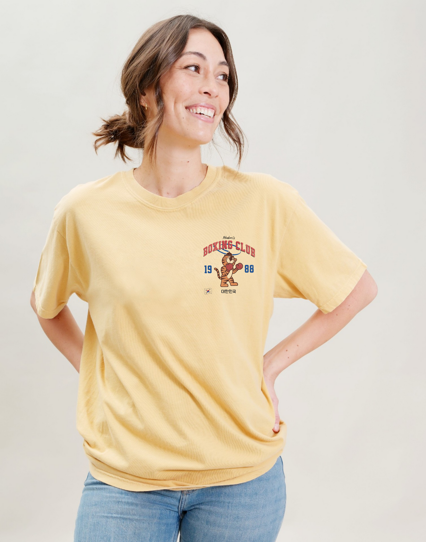 Hodori Boxing Club Surf Style Vintage Wash T-Shirt