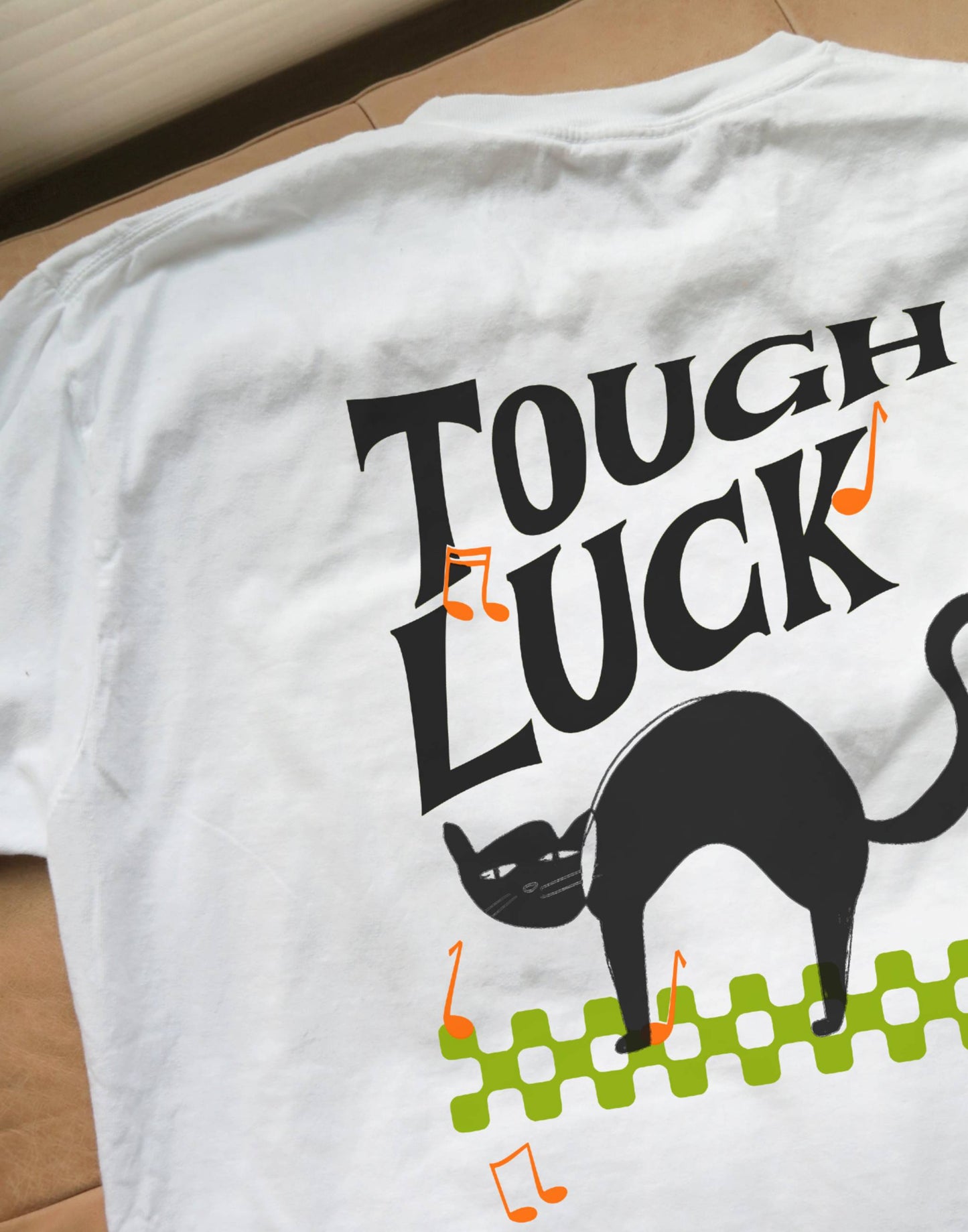Tough Luck Black Cat, Vintage Wash T-Shirt