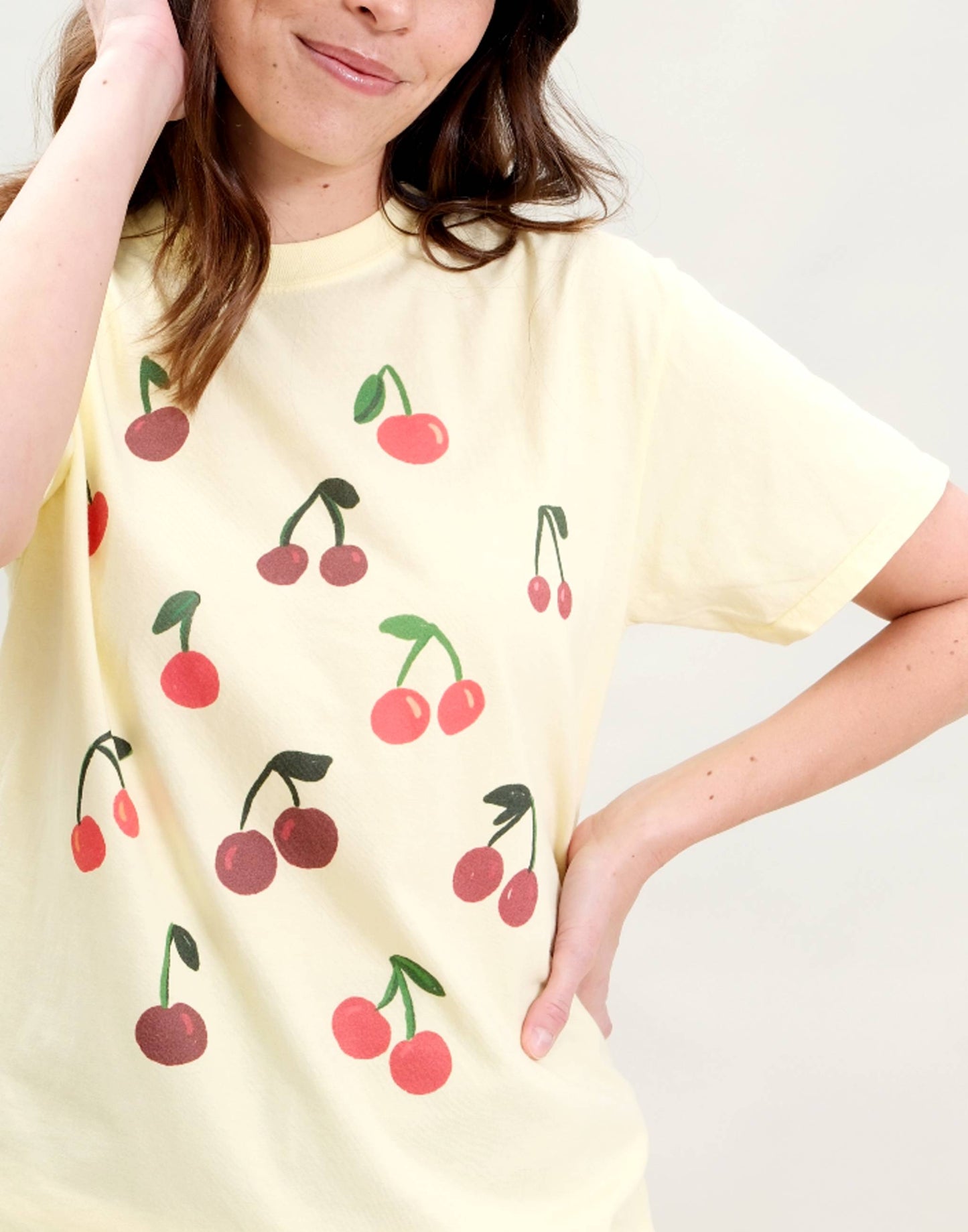 Wild Cherry Tee, Vintage Wash T-Shirt