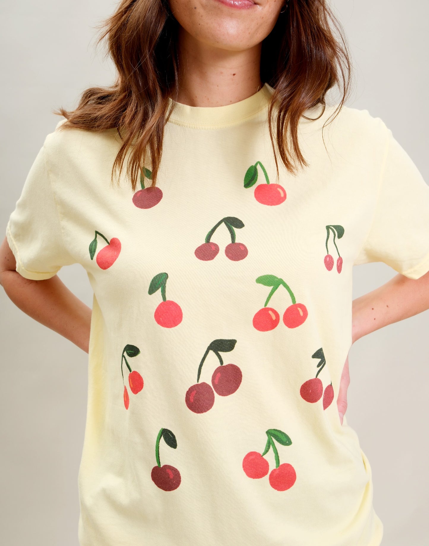 Wild Cherry Tee, Vintage Wash T-Shirt