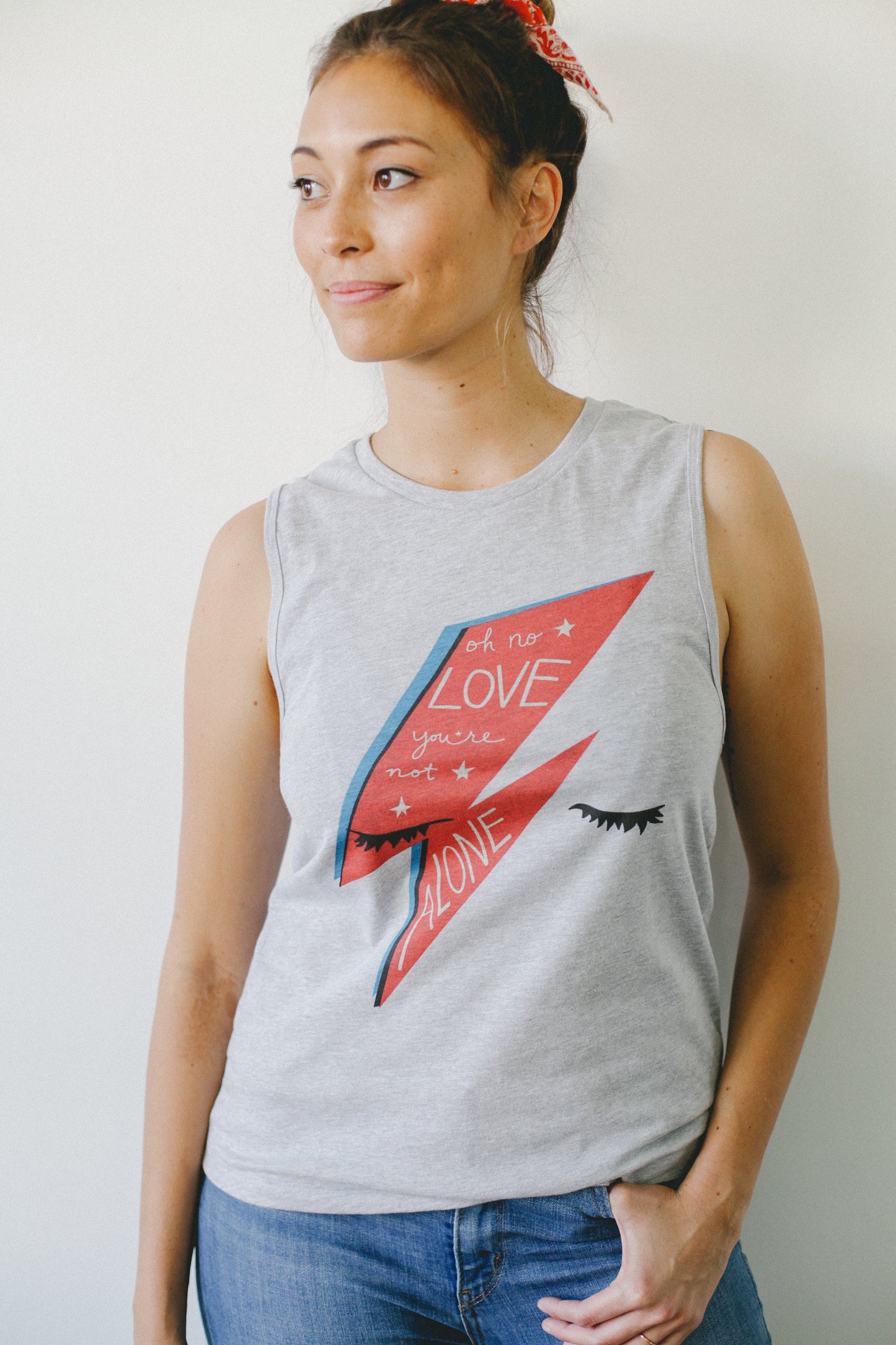 Bowie Love Women's Muscle Tank Top
