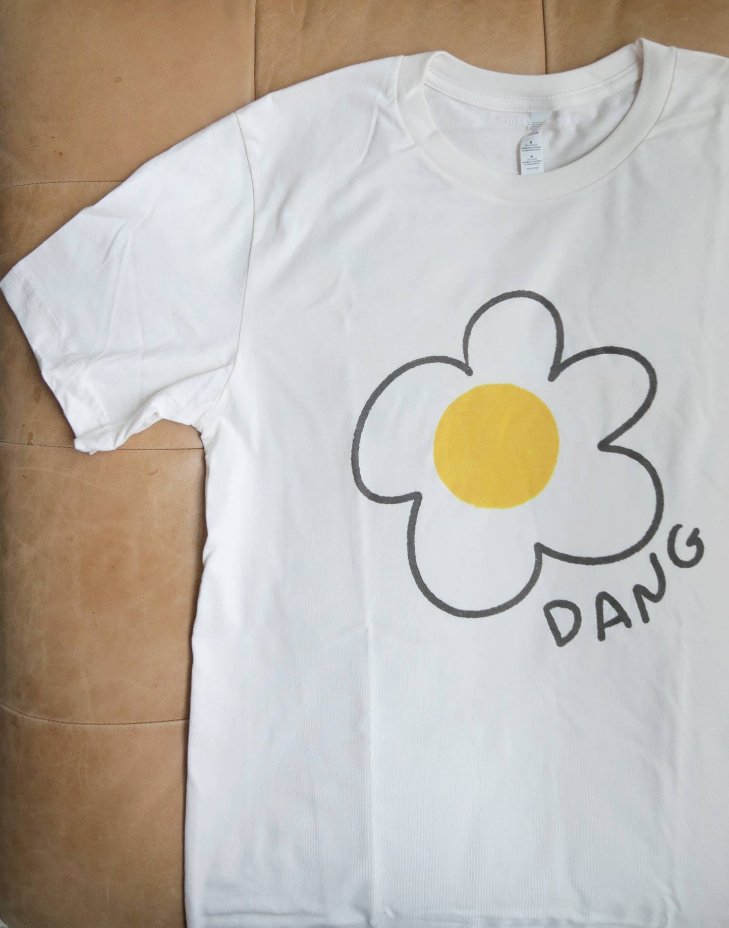 Dang! Flower Tee, Checked Back T-Shirt