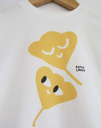 SUPER LOVED- Falling Ginkgo Leaves Kids T-Shirt