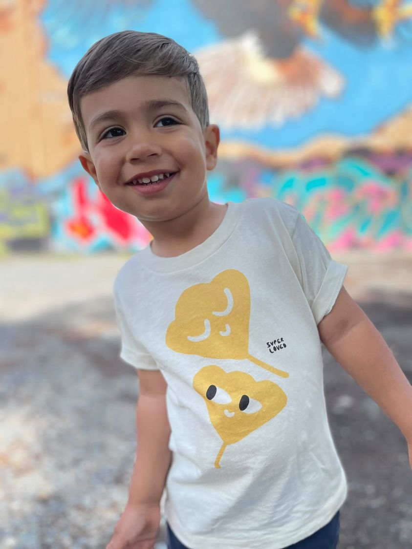 SUPER LOVED- Falling Ginkgo Leaves Kids T-Shirt