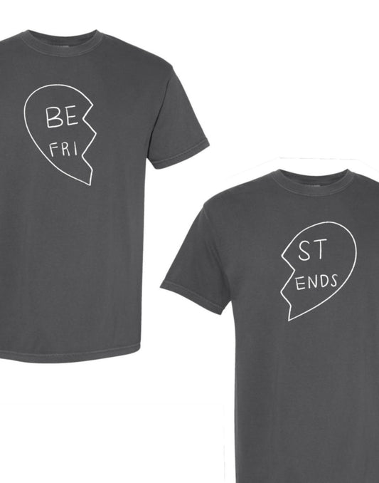 BFF, Best Friends Heart Vintage Wash T-Shirt