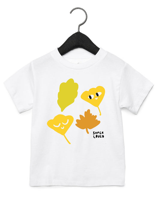 SUPER LOVED, Falling Leaves Kids T-Shirt