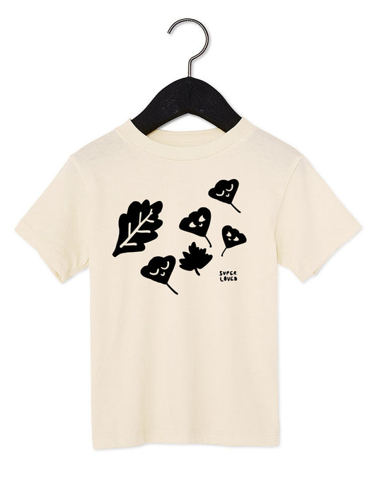 SUPER LOVED, B/W Fall Foliage Kids T-Shirt