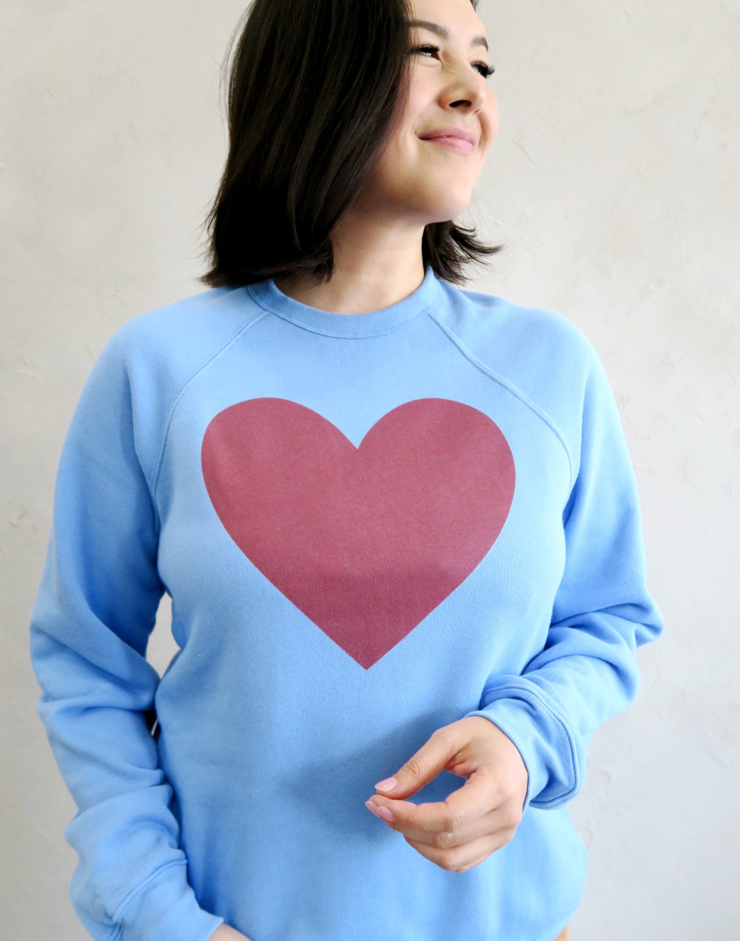 Big Heart Sky Blue Sweater