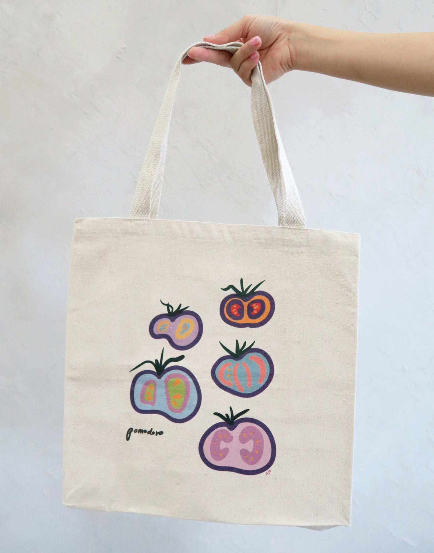 Blue Beauty Tomatoes Market Tote Bag