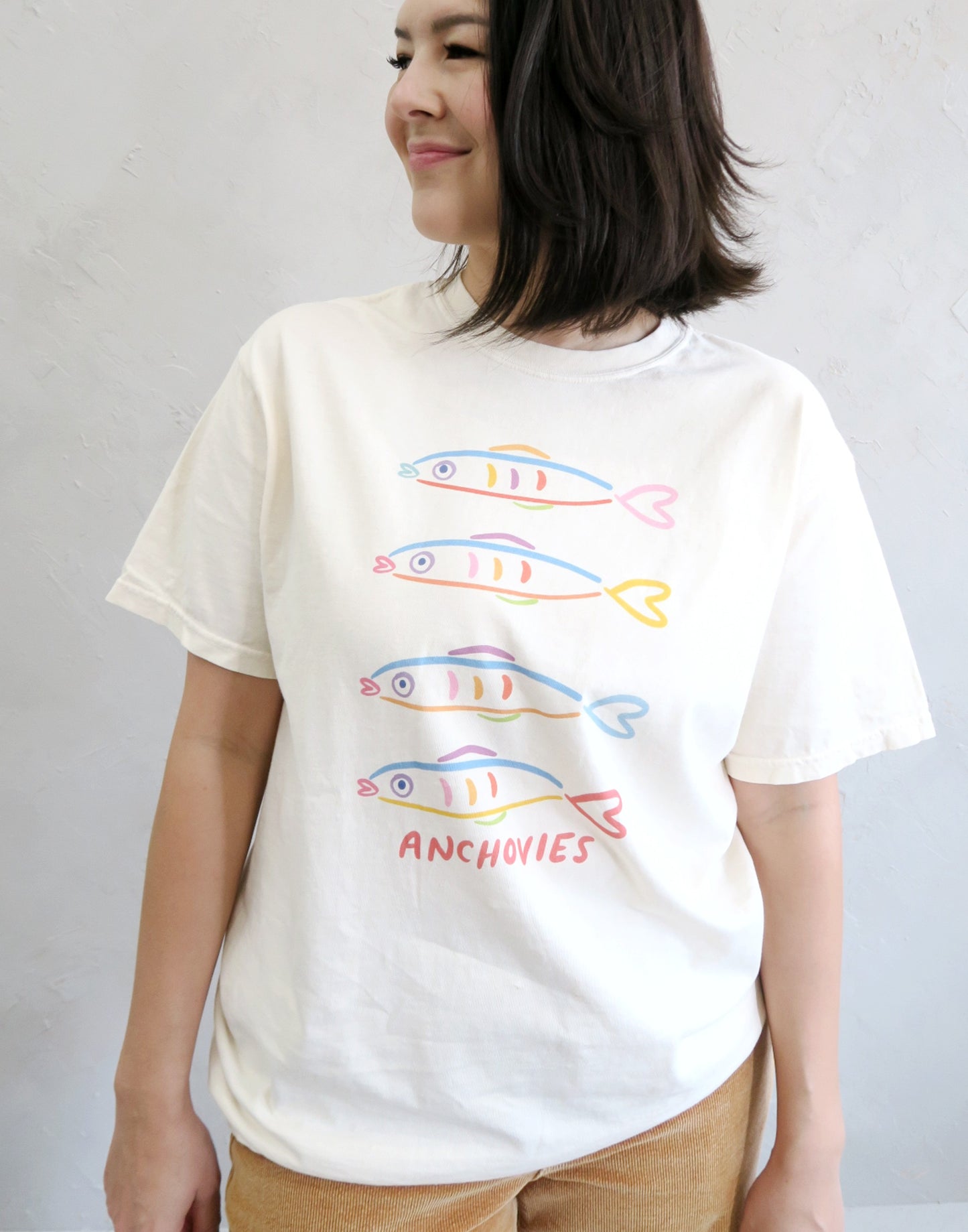 Anchovies Tee, Vintage Wash T-Shirt