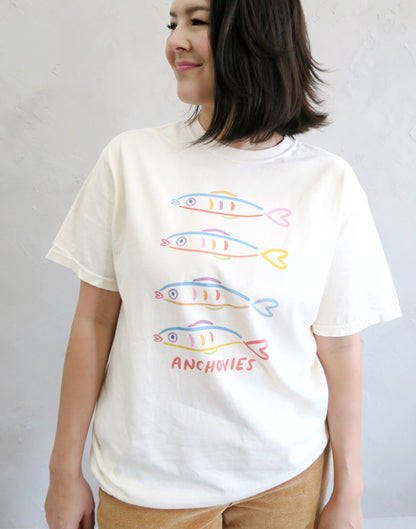 Anchovies Tee, Vintage Wash T-Shirt