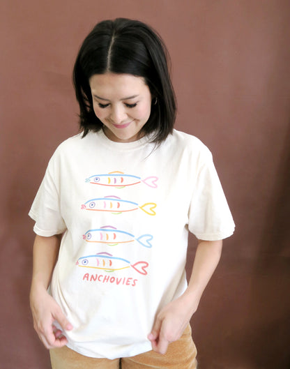 Anchovies Tee, Vintage Wash T-Shirt