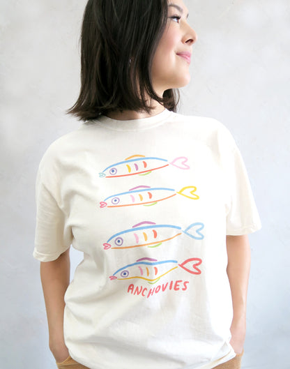 Anchovies Tee, Vintage Wash T-Shirt