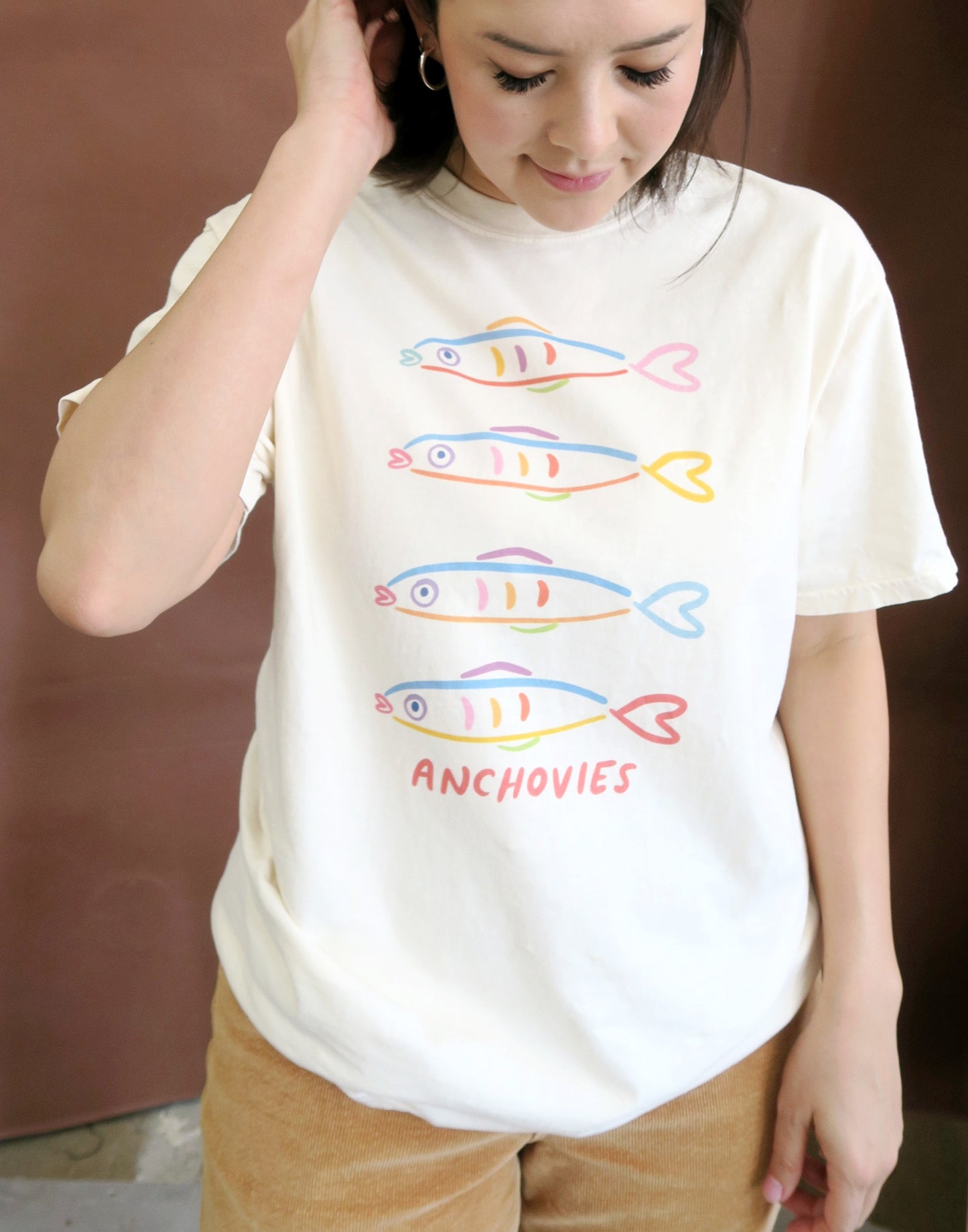Anchovies Tee, Vintage Wash T-Shirt
