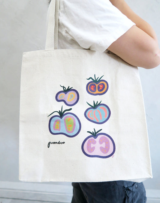 Blue Beauty Tomatoes Market Tote Bag