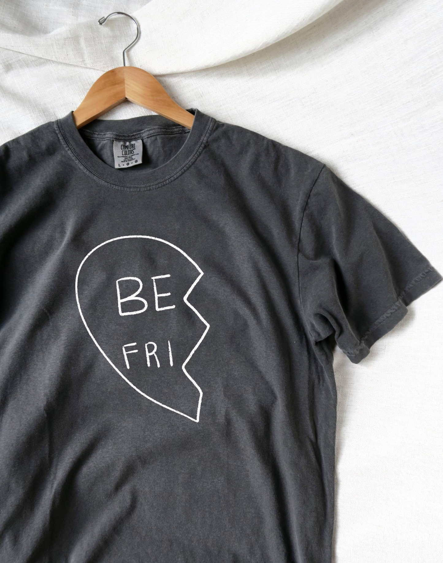 BFF, Best Friends Heart Vintage Wash T-Shirt