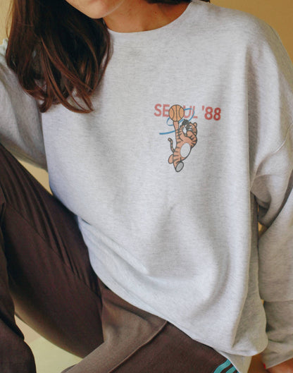 1988 Seoul Hodori Cotton Heavy Sweatshirt