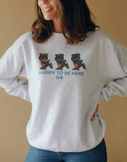Sale- Sapporo Bears, Happy to be here Sweatshirt