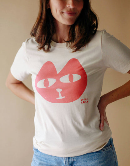 Super Loved, Contrast Cats Meow T-Shirt