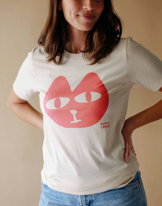Super Loved, Contrast Cats Meow T-Shirt