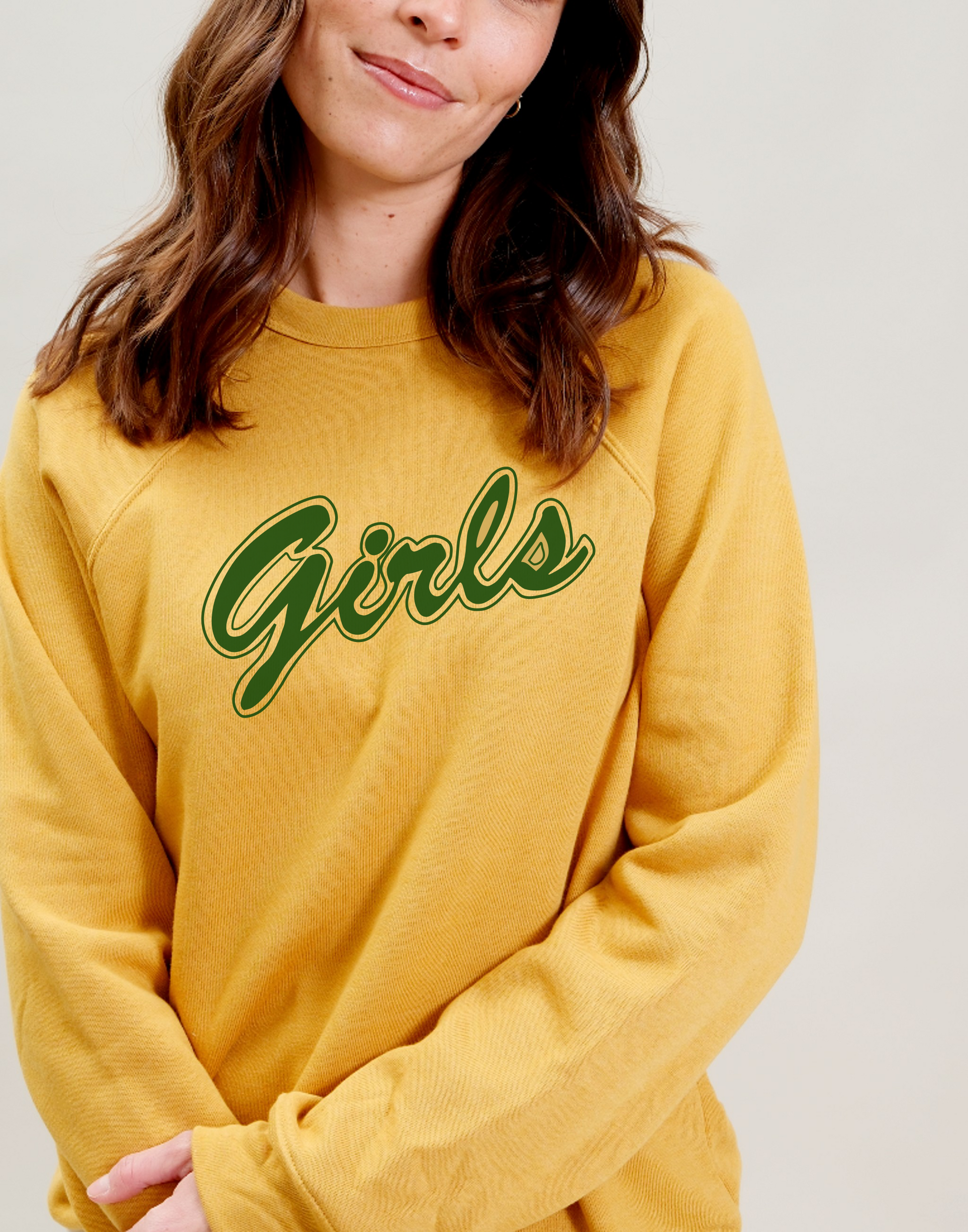 Girls mustard top yellow sweater