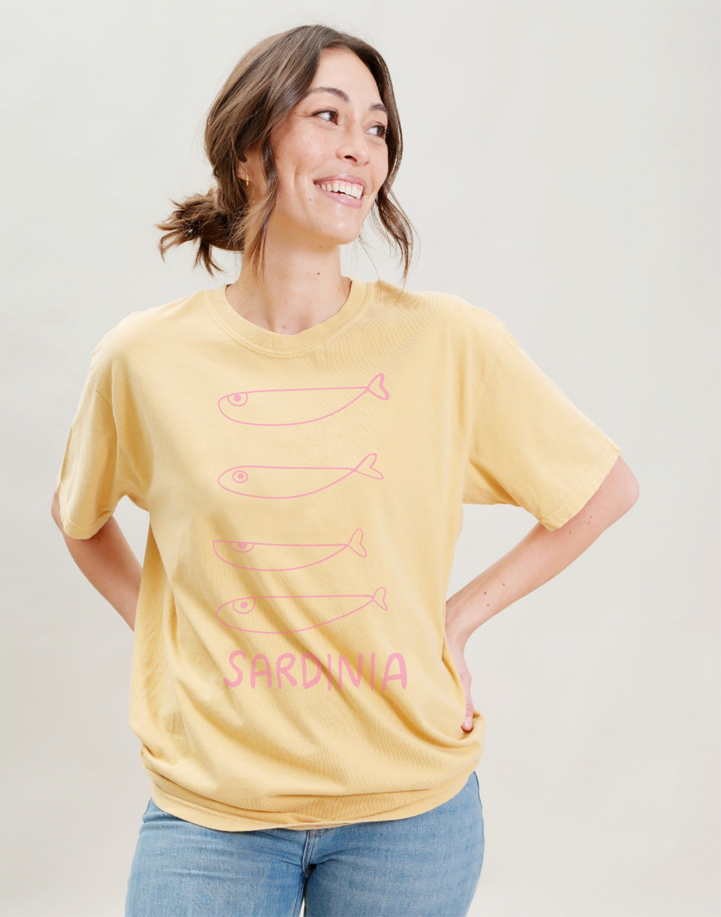 Sardines from Sardinia Vintage Washed T-Shirt