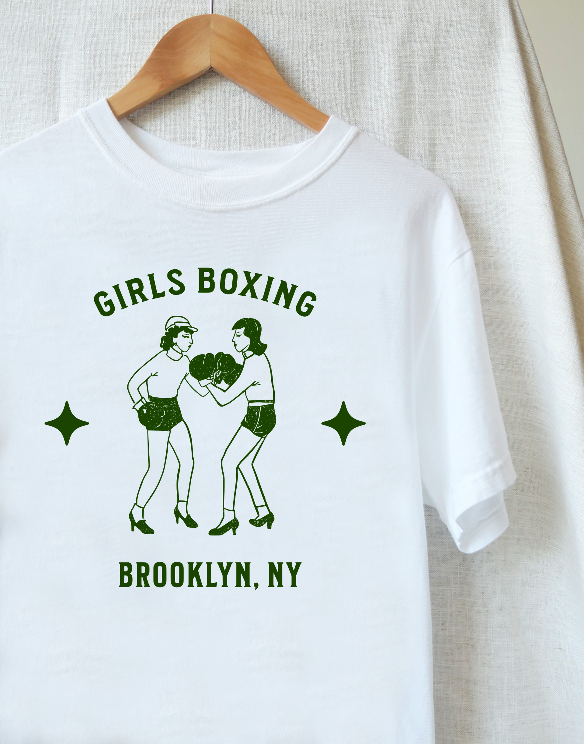 Joseph+Sue Brooklyn Girls Boxing Club, Vintage Wash T-Shirt