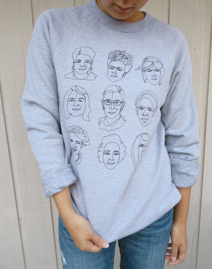 The Original 3x3 Badasses Athletic Gray Sweater