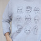 The Original 3x3 Badasses Athletic Gray Sweater