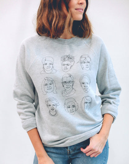 The Original 3x3 Badasses Athletic Gray Sweater