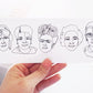5 Badasses Vinyl Sticker