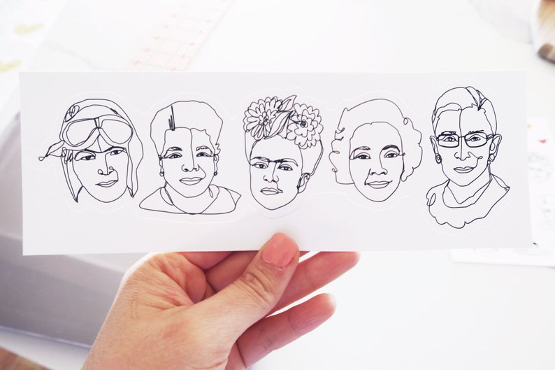 5 Badasses Vinyl Sticker