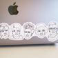 5 Badasses Vinyl Sticker