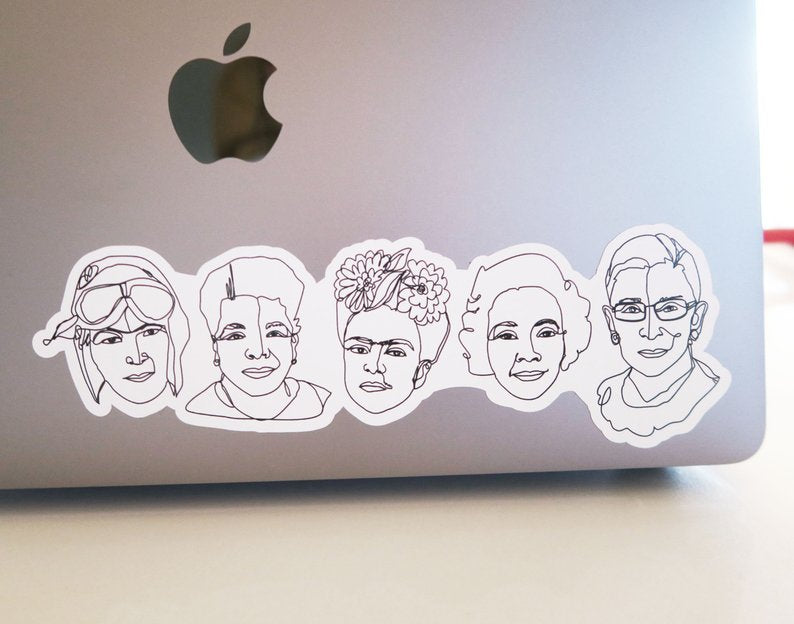 5 Badasses Vinyl Sticker