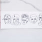5 Badasses Vinyl Sticker