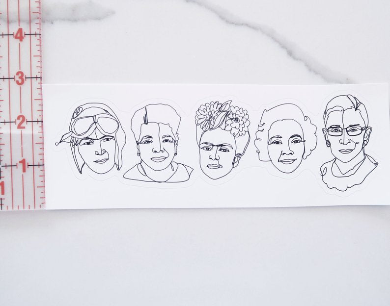 5 Badasses Vinyl Sticker
