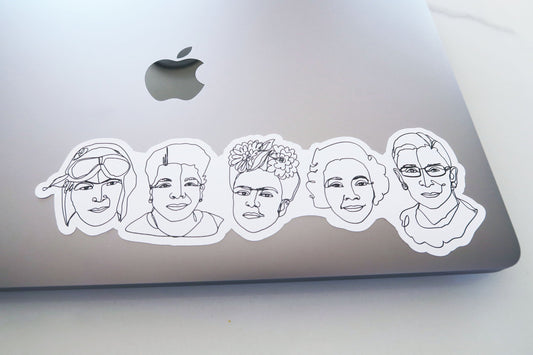5 Badasses Vinyl Sticker