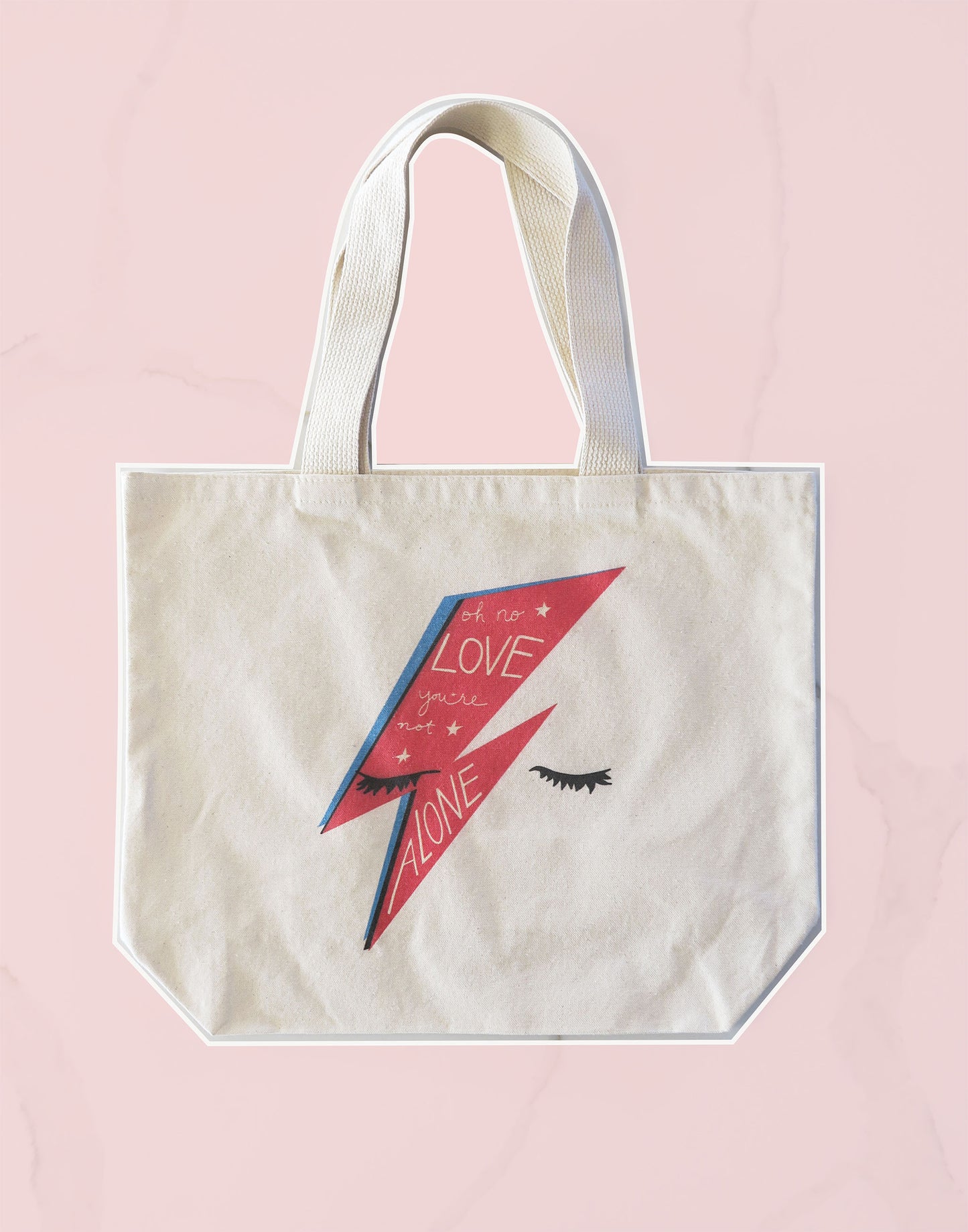 Bowie Oh No Love, You're Not Alone Tote Bag