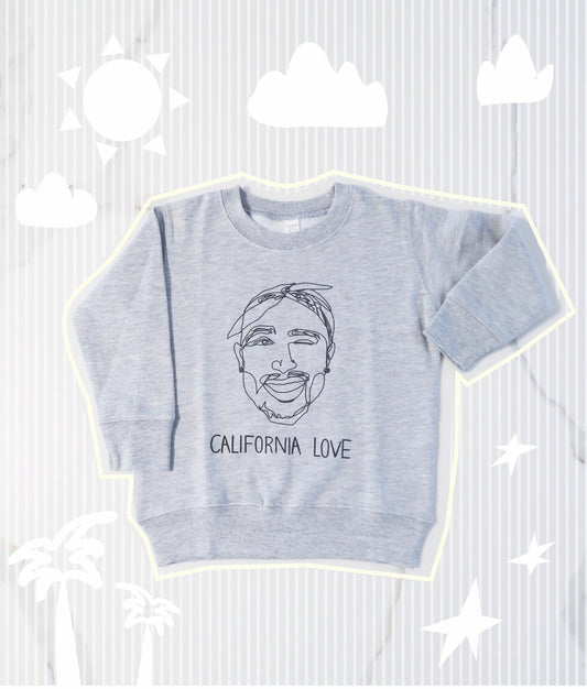 California Love Tupac Kids Sweatshirt