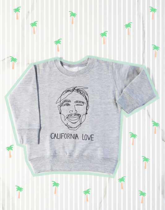 California Love Tupac Kids Sweatshirt