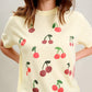 Wild Cherry Tee, Vintage Wash T-Shirt