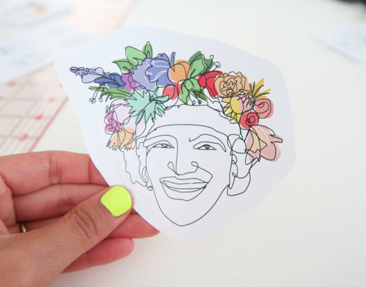 Flowers for Marsha Sticker
