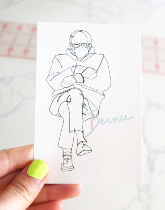Bernie Mittens Sticker