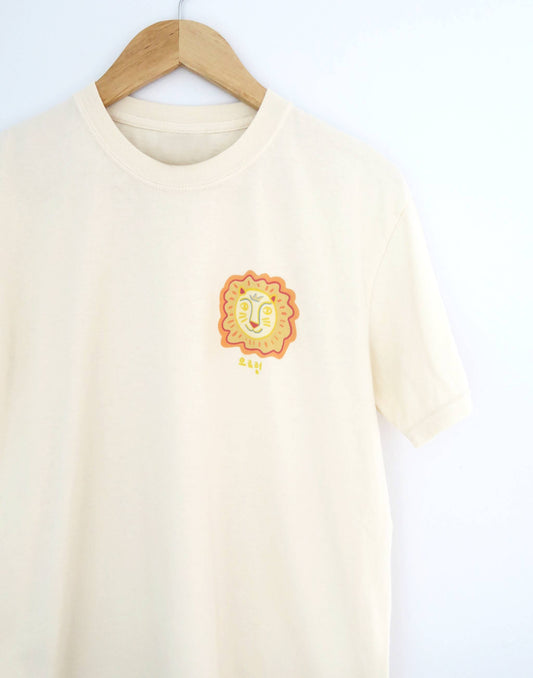 Lion Pocket Print Tee, Vintage Wash T-Shirt