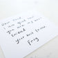 Dear Toad, Best Friend Sticker