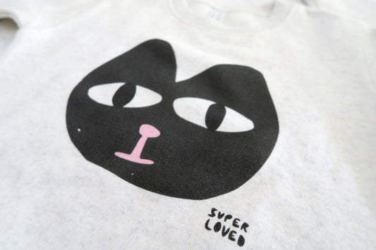 SUPER LOVED, The Black Cat Kids Sweatshirt
