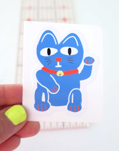 Maneki-Neko, Lucky Cat Sticker