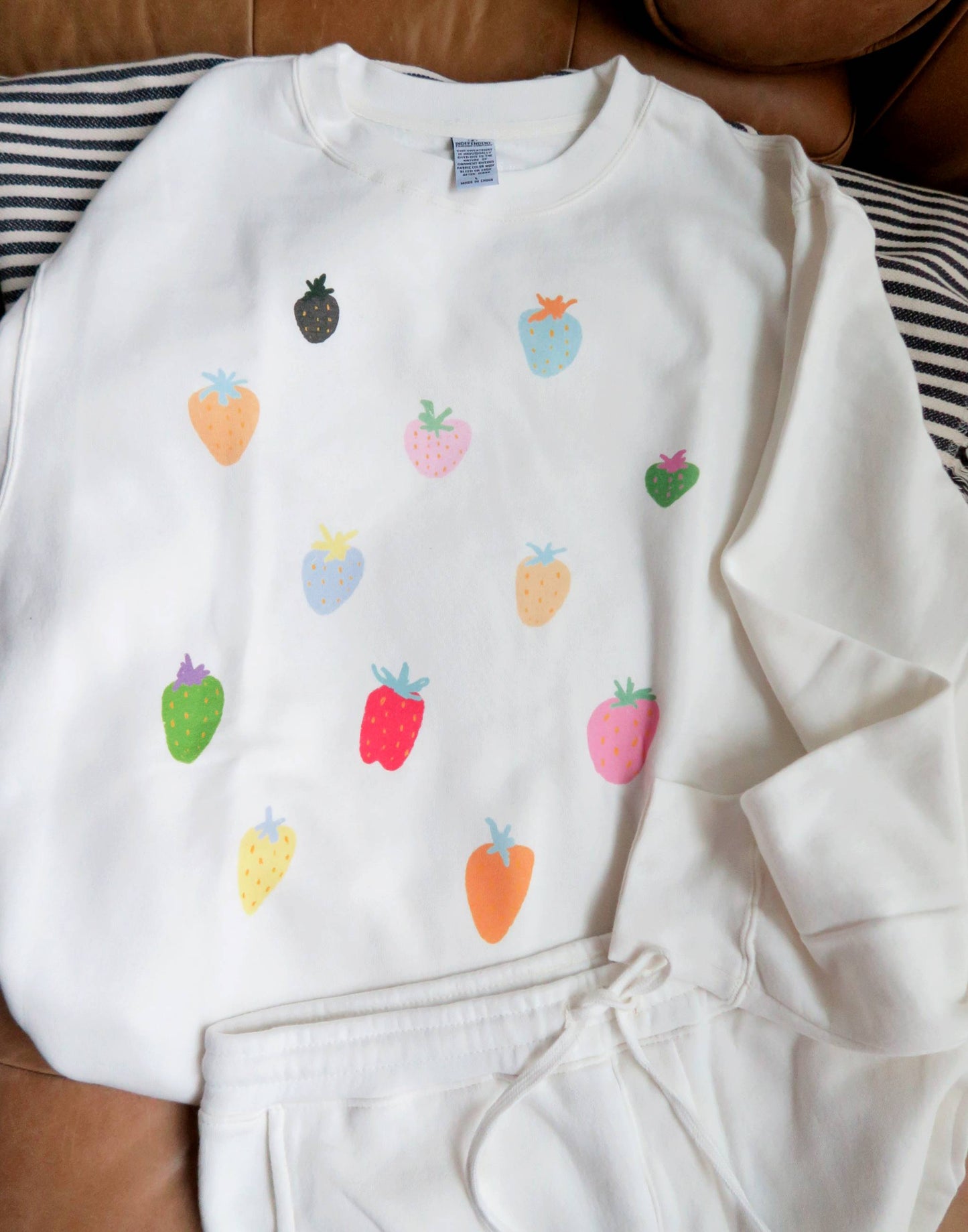 Strawberry Milk Sweater and Jogger Set